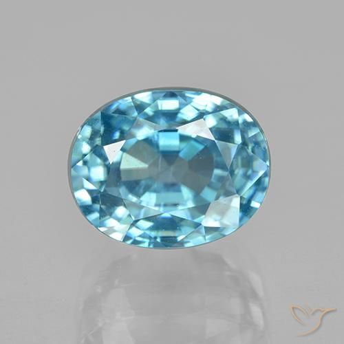 7.20ct Natural Azul Zircão, oval, VS