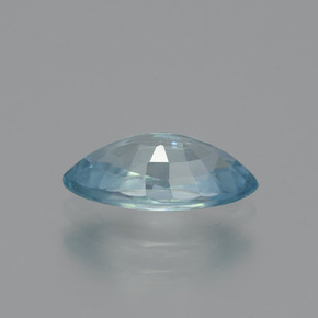 Zircão azul natural 1,86ct, marquise, VVS