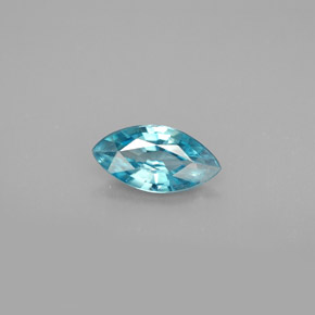 Zircão azul natural 1,24ct, marquise, VS