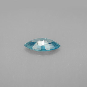 Zircão azul natural 1,24ct, marquise, VS