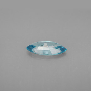 Zircão azul natural 1,33ct, marquise, VVS-VS