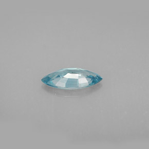 Zircão azul natural 1,13ct, marquise, VVS