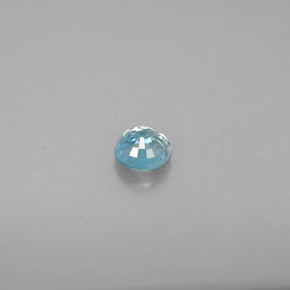 Zircão azul natural 0,58ct, corte redondo, VVS-VS