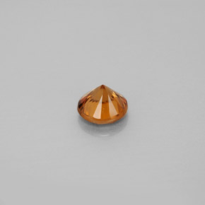 Zircão laranja natural 1,02ct, corte redondo, VS