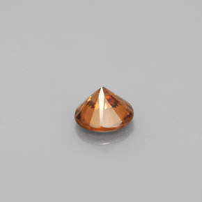 Zircão laranja natural 0,96ct, corte redondo, VS