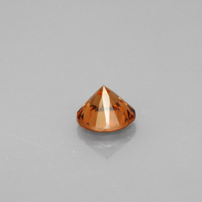 Zircão laranja natural 1,01ct, corte redondo, VS