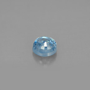 Zircão azul natural 1,17ct, corte redondo, VVS-VS