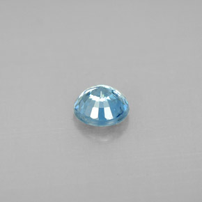 Zircão azul natural 0,97ct, corte redondo, VS