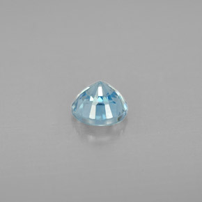 Zircão azul natural 1,15ct, corte redondo, VS