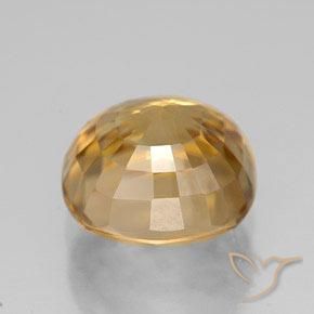 Zircão ouro médio Natural 8.07ct, Almofada, VVS-VS