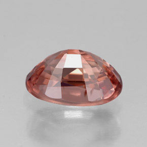 Zircão laranja natural 3,41ct, corte oval, VVS-VS