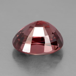 Zircão rosa natural 5,12ct, corte oval, VVS