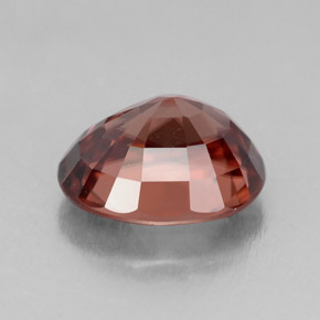 Zircão rosa natural 4,49ct, corte oval, IF