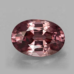 Zircão rosa natural 2,82ct, corte oval, IF