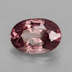 Zircão rosa natural 2,82ct, corte oval, IF