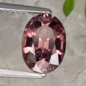 Zircão Vermelho escuro Natural 2.96ct, oval, VVS-VS
