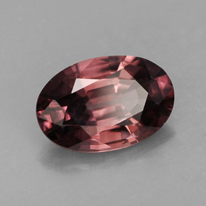 Zircão rosa natural 2,74ct, corte oval, IF