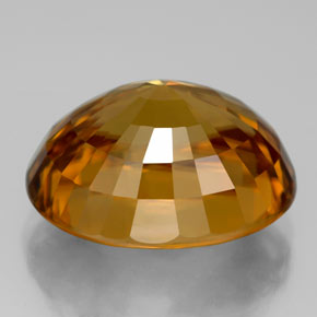 Zircão amarelo natural 18,67ct, corte oval, VVS