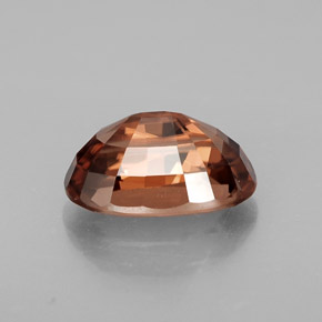 Zircão laranja natural 4,69ct, corte oval, VVS