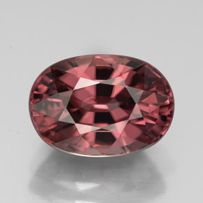 Zircão rosa natural 4,93ct, corte oval, IF