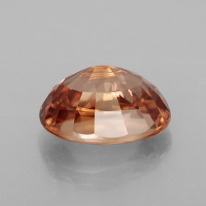 Zircão laranja natural 4,08ct, corte oval, IF