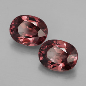 Pedras preciosas de zircão rosa natural de  ct, corte oval, IF