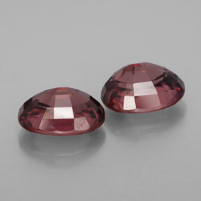 Pedras preciosas de zircão rosa natural de  ct, corte oval, IF