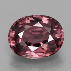 Zircão rosa natural 3,24ct, corte oval, VVS