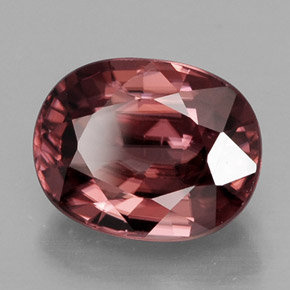 Zircão rosa natural 3,22ct, corte oval, IF