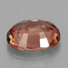 Zircão laranja natural 2,81ct, corte oval, IF