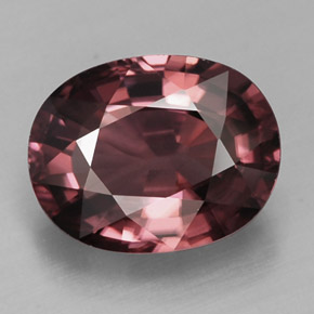 Zircão rosa natural 2,86ct, corte oval, IF