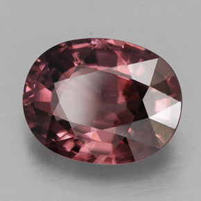 Zircão rosa natural 2,86ct, corte oval, IF