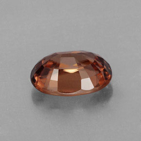 Zircão laranja natural 2,95ct, corte oval, IF