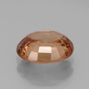 Zircão laranja natural 2,90ct, corte oval, IF