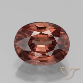 3.27ct Natural Vermelho Carmesim Profundo Zircão, oval, VVS-VS