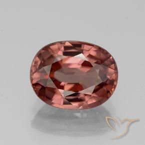 3.06ct Natural Vinho vermelho Zircão, oval, VVS