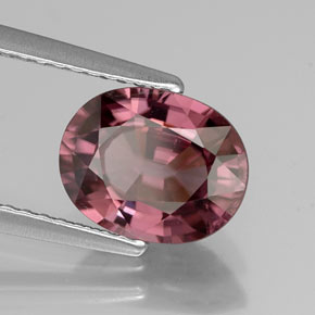 Zircão rosa natural 2,86ct, corte oval, IF