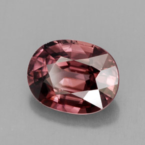 Zircão rosa natural 3,14ct, corte oval, VVS