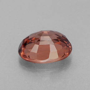 Zircão laranja natural 3,10ct, corte oval, IF