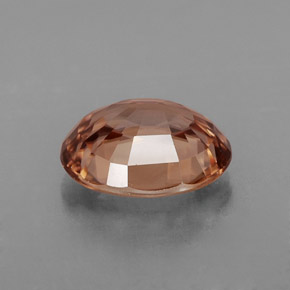 Zircão rosa natural 2,88ct, corte oval, VVS