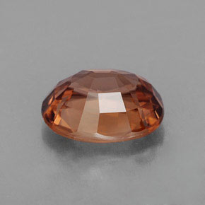 Zircão laranja natural 3,03ct, corte oval, IF
