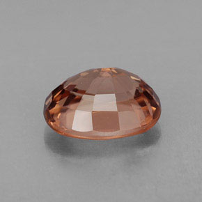 Zircão laranja natural 3,24ct, corte oval, IF
