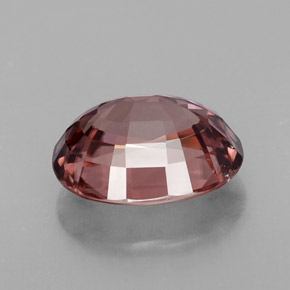 Zircão rosa natural 4,34ct, corte oval, IF