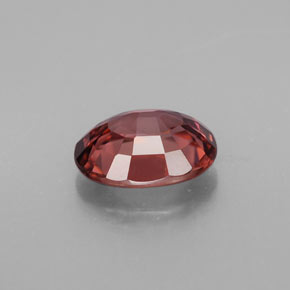 Zircão rosa natural 2,84ct, corte oval, VVS
