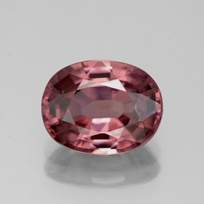 Zircão Rosa Natural 2.83ct, Corte Oval, VVS