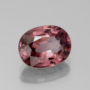 Zircão Rosa Natural 2.83ct, Corte Oval, VVS