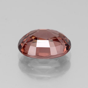 Zircão rosa natural 2,93ct, corte oval, IF
