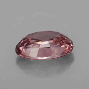 Zircão rosa natural 4,41ct, corte oval, IF