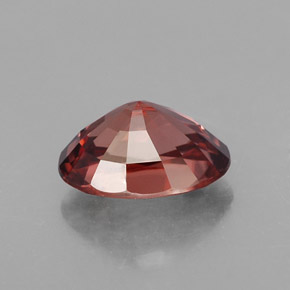Zircão laranja natural 3,54ct, corte oval, IF