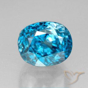 6.82ct Natural Azul Zircão, oval, VVS